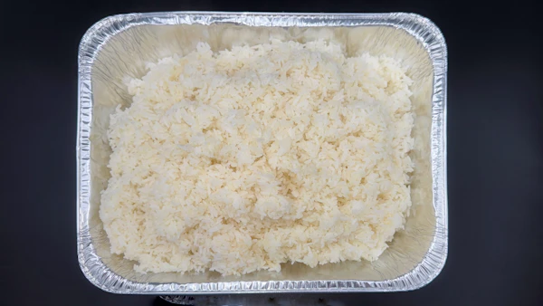 Photo of Tray of White Rice
