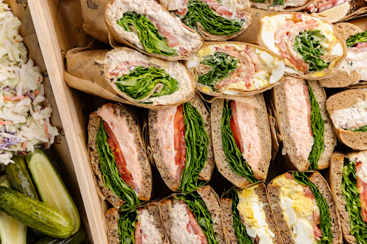 Photo of Small Deli Salad Sandwich Platter (with Chips & Beverage)