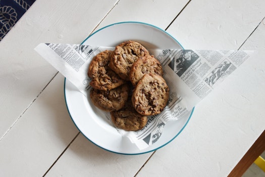 Photo of Platter of Chocolate Chip Cookies
