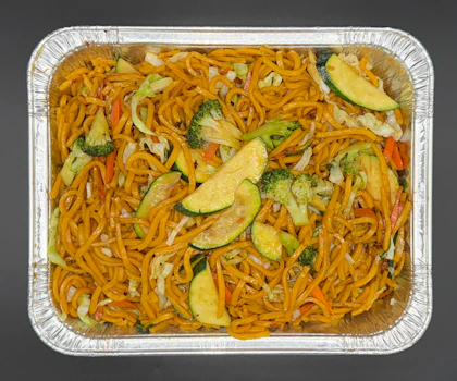 Photo of Tray of Veg Lo Mein