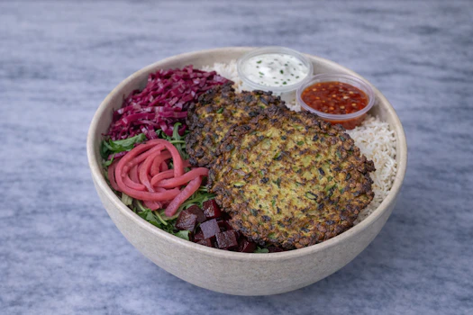 Photo of Zucchini Fritters Bowl