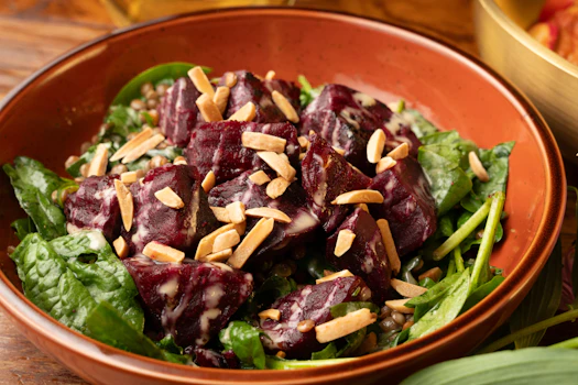 Photo of Catering Bowl of Charred Beets with Quinoa & Lentils