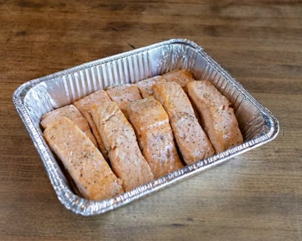 Photo of Tray of Roasted Salmon
