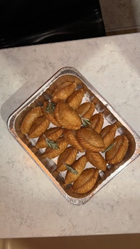 Photo of Tray of Pumpkin Curry Puffs