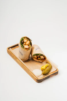 Photo of Crispy Chicken Schnitzel Tahini Wrap