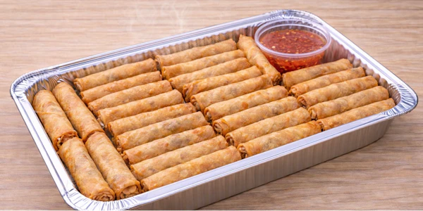 Photo of Tray of Spring Rolls