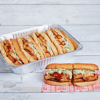 Photo of Fake Chicken Sandwich Platter