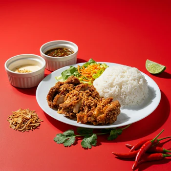 Photo of Hatyai Crispy Chicken Rice (40g Protein)