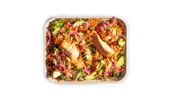 Photo of Family Bowl of Salmon Plate