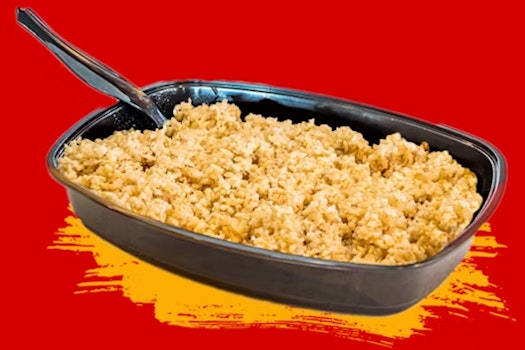 Photo of Tray of Brown Rice