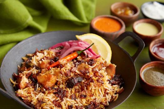 Photo of Tray of Chicken Biryani