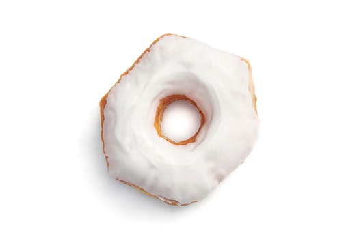 Photo of White Iced Donut