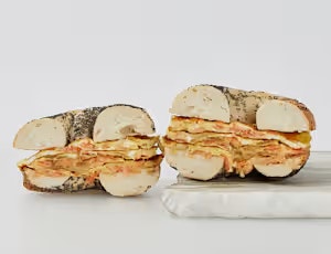 Photo of The Leo Omelette on a Gluten-Free Bagel