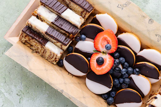 Photo of Small Black & White Russian Coffee Cake Platter