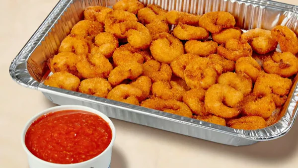 Photo of Tray of Breaded Shrimp Starter