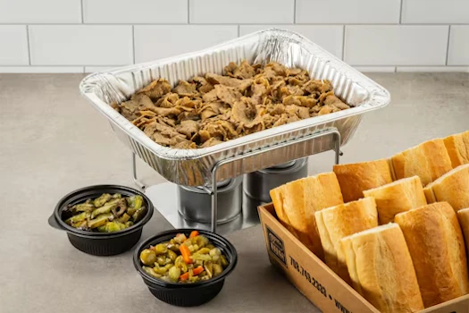 Photo of Tray of Vegan Beef