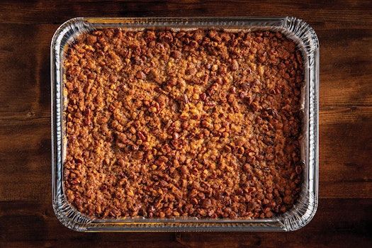 Photo of Half Tray of Roasted Sweet Potatoes