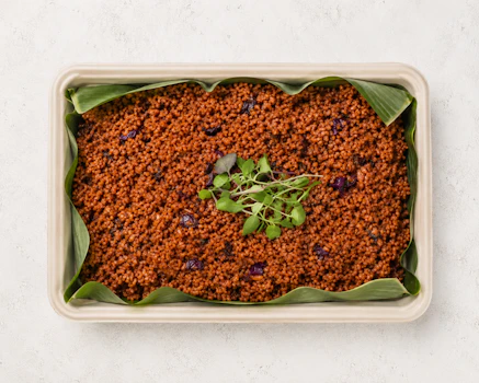 Photo of Half Tray of Vegan Smoky Djolof Rice