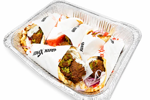 Photo of Half Tray of Vegan Falafel Pita Sandwiches