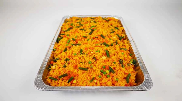 Photo of Half Tray of Yellow Rice