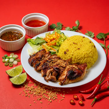 Photo of Charcoal-Grilled BBQ Chicken Garlic Rice (40g Protein)