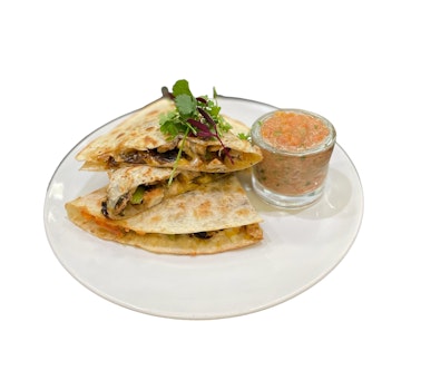 Photo of Chicken Mushroom Quesadilla Chips & Salsa