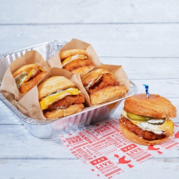 Photo of Signature Fried Breakfast Sandwich Platter