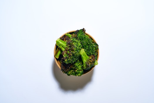 Photo of Side of Roasted Broccoli with Lemon Garlic Dressing