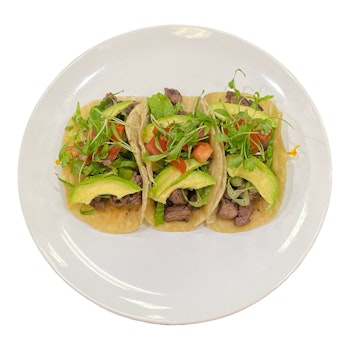 Photo of 3 Asada Tacos Chips & Salsa