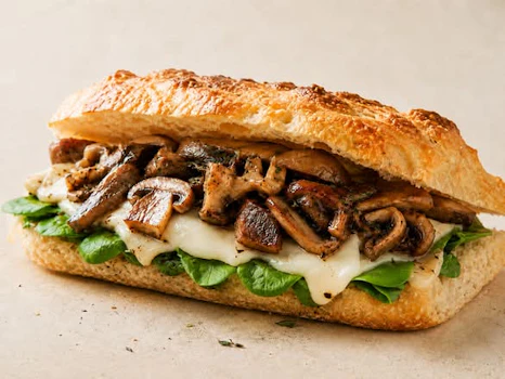 Photo of Half Tray of Truffle Mushroom Focaccia Sandwiches