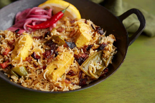 Photo of Tray of Paneer Biryani