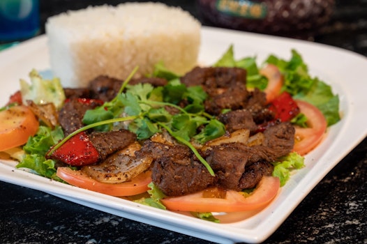 Photo of Shaken Beef Rice Platter