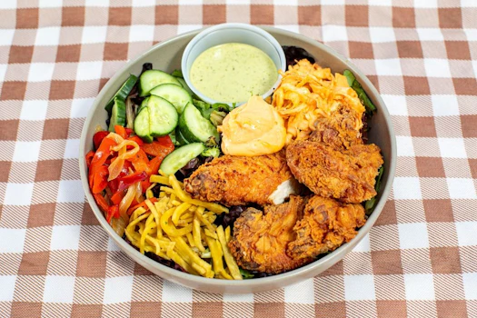 Photo of Fried Chicken Mixed Greens Salad