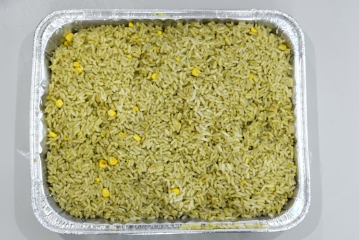 Photo of Tray of Chile Poblano Green Rice