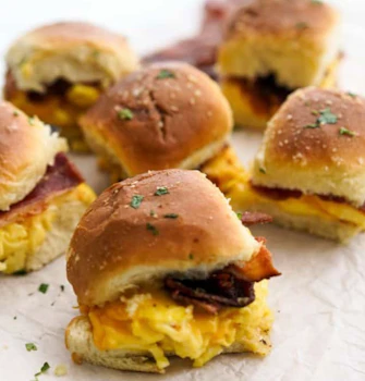 Photo of Tray of Breakfast Sliders