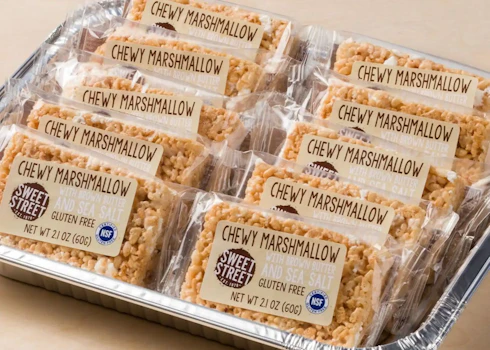 Photo of Tray of Chewy Marshmallow Bars