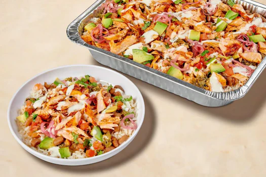 Photo of Tray of Burrito Bowls