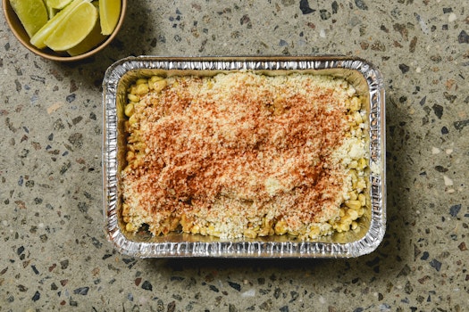 Photo of Tray of Esquites Trufados