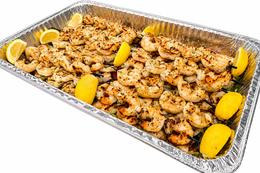 Photo of Half Tray of Charbroiled Shrimp Kebobs
