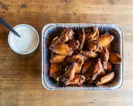 Photo of Tray of Mesquite Wings