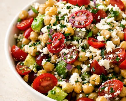 Photo of Half Tray of Chickpea Salad