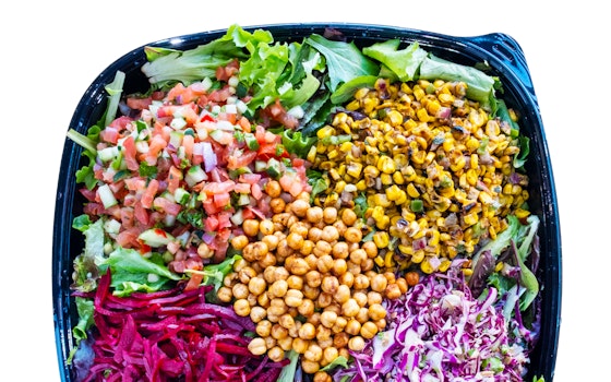 Photo of Tray of Vegan Salad