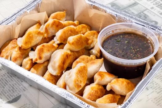 Photo of Tray of Yi-Yi's Chicken Dumplings