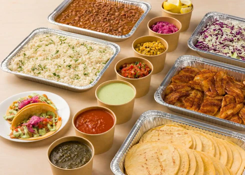 Photo of Tray of Cajun Swai Tacos