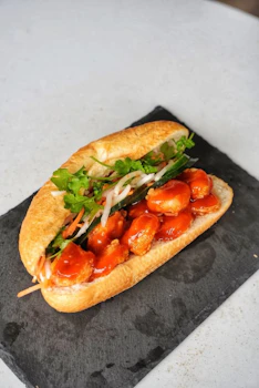 Photo of Hot Honey Fried Shrimp Banh Mi