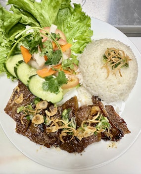 Photo of Grilled Beef Short Rib Rice Platter
