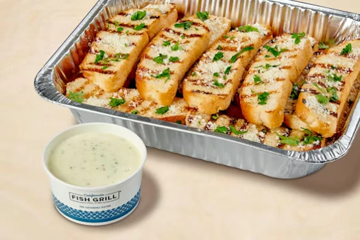 Photo of Tray of Parmesan Garlic Bread