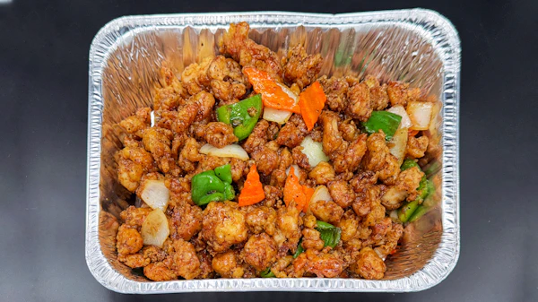 Photo of Tray of Black Pepper Chicken