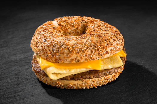 Photo of Vegan Sausage Breakfast Bagel