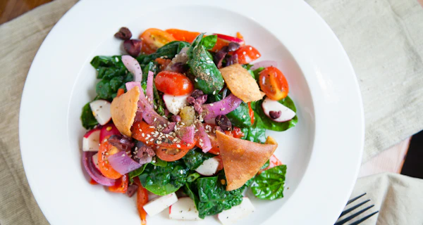 Photo of Catering Bowl of Fattoush Salad